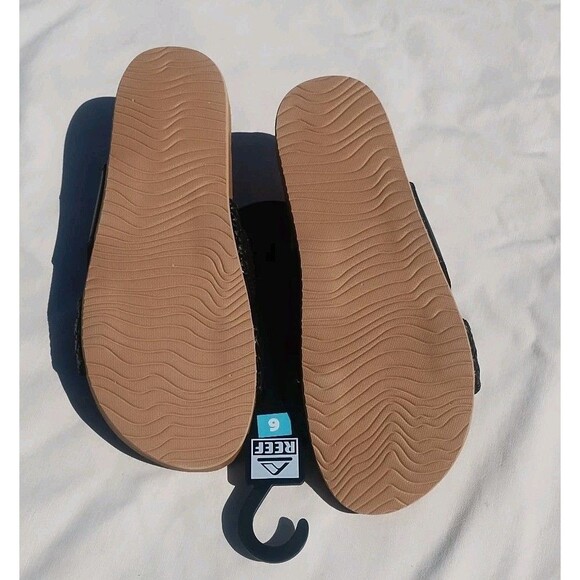Reef Women's Vista Braid II Slide Sandal - Black/Cork Size 6 NWT - Picture 5 of 5